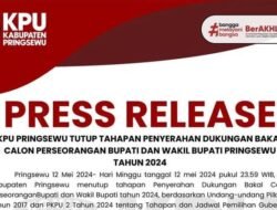 Tidak Ada Calon Bupati dan Wakil Bupati Pringsewu Daftar Jalur Independen PILKADA 2024