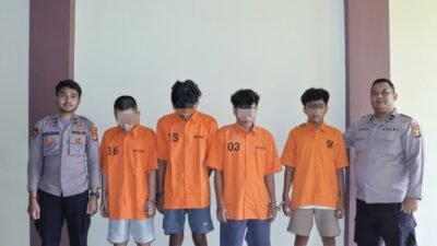 Rampas Motor dan HP Milik Pelajar SMP, Empat Pelaku Begal di Pringsewu Ditangkap Polisi