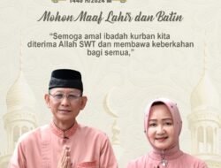 Bacalon Bupati Pringsewu Adi Erlansyah Sampaikan Ucapan Selamat Hari Raya Idul Adha 1445 H
