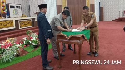 Pemkab Pringsewu Sampaikan Rancangan KUA-PPAS 2025