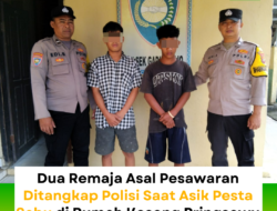 Dua Remaja Asal Pesawaran Ditangkap Polisi Saat Asik Pesta Sabu di Rumah Kosong Pringsewu