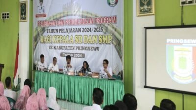 Ratusan Kepsek di Kabupaten Pringsewu Ikuti Pembinaan Jelang Tahun Ajaran Baru