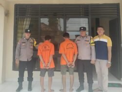 Polsek Pagelaran Tangkap Dua Pelaku Penipuan dan Penggelapan Mesin Bajak Sawah