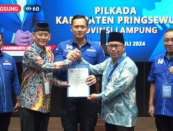 Adi Erlansyah-Hisbullah Huda Resmi Dapat Rekom Calon Kepala Daerah Pringsewu dari DPP Partai Demokrat