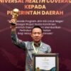 Pj.Bupati Pringsewu Terima Penghargaan Universal Health Coverage 2024