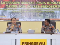 Jelang Pilkada 2024, Polres Pringsewu Gelar Latpraops Mantap Praja