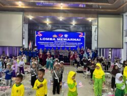Lomba Mewarnai Sambut HUT Polantas di Pringsewu