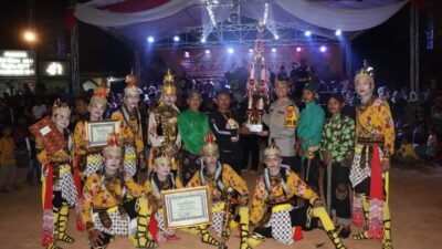 Paguyuban Seni Budoyo Lestari Raih Gelar Juara Umum di Festival Kuda Kepang Kapolres Pringsewu 2024