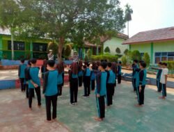 Satlantas Pringsewu Latih Petugas Patroli SMPN 3 Gadingrejo