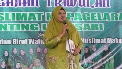 Wakil Bupati Pringsewu Hadiri Pengajian Triwulan Muslimat NU 