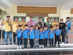 Bupati Pringsewu Lepas Kontingen SSB BMP Ikuti Kejurnas Sepakbola U 10