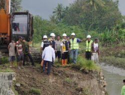 Bupati Pringsewu Tinjau Perbaikan Bendungan Podomoro