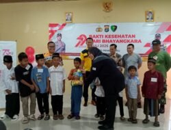 Wabup Pringsewu Tinjau Khitanan Massal Hari Bhayangkara Ke-79