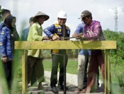 Bupati Pringsewu Tinjau Bendungan Way Semah Podomoro Pasca Perbaikan