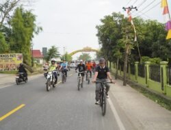 Bupati Pringsewu & Jajaran Pemkab Gowes Bareng