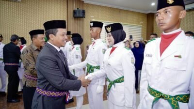 Bupati Pringsewu Kukuhkan Anggota Paskibraka Tahun 2025