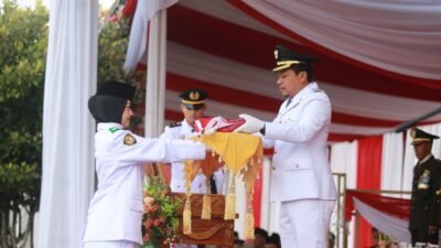 Pemkab Pringsewu Gelar Upacara Peringatan HUT Ke-80 Proklamasi Kemerdekaan RI