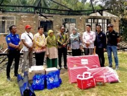 Pasca Kebakaran Di Keputran, Pemkab Pringsewu Bergerak Cepat Berikan Bantuan