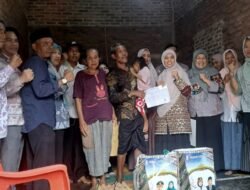 Respons Laporan Warga Melalui Media Sosial, Ketua TP-PKK Kabupaten Pringsewu Bantu Penderita Gizi Buruk