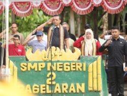 Pimpin Apel Di SMPN 2 Pagelaran, Bupati Pringsewu Minta Siswa Jaga Akhlak